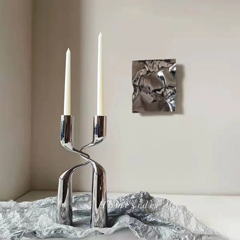 Odin Iron Candle Holders