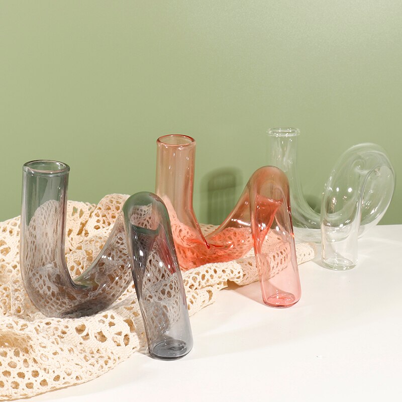 Spiral Glass Candle Holder