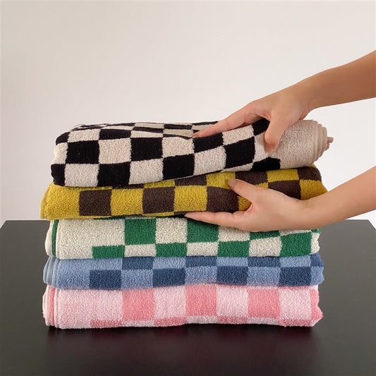 Cotton Checker Bath Towel