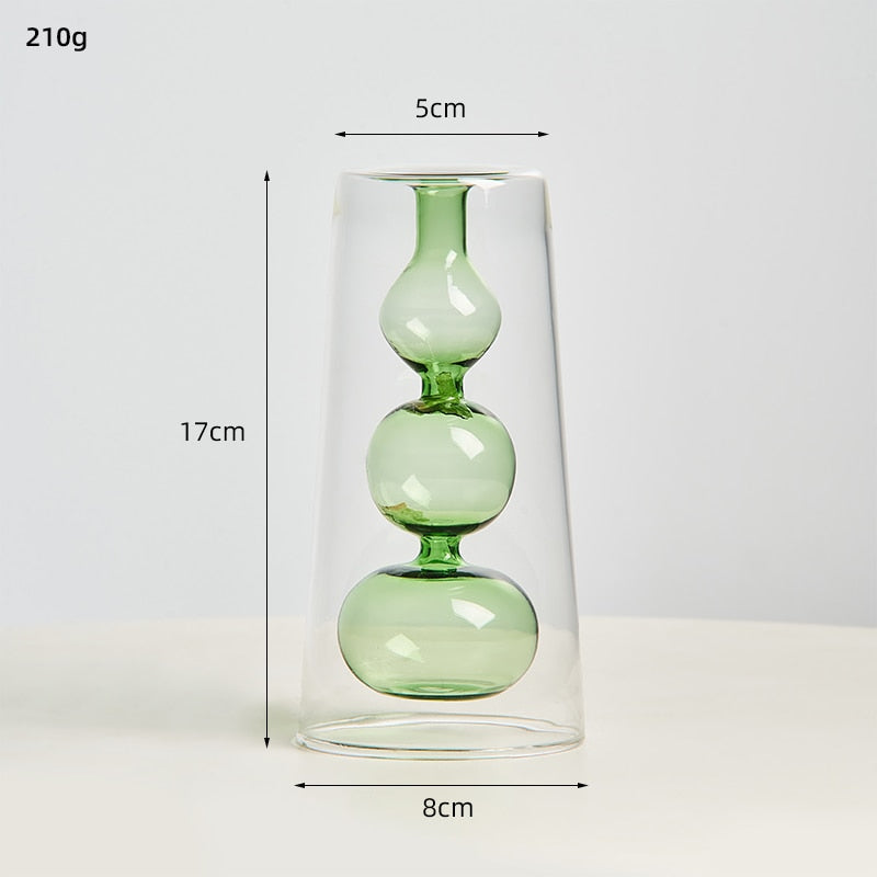 Colored Crystal Glass Vases