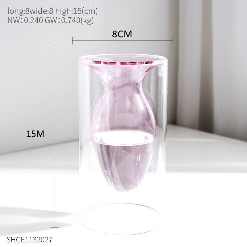 Colored Crystal Glass Vases