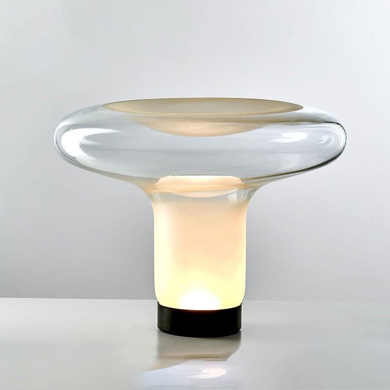 Glass Mushroom Table Lamp