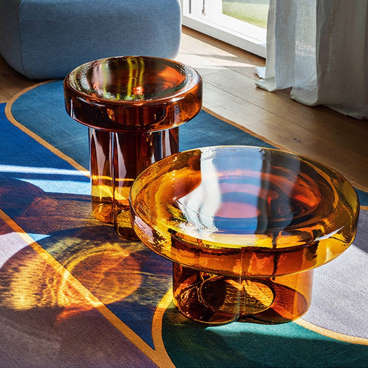 Colored Glass Coffee Table