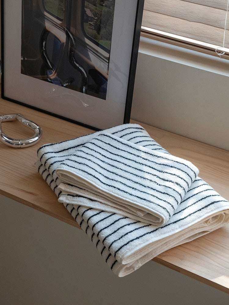 Cotton Striped Bath Towel