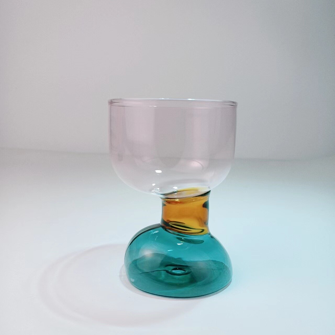 Colored Glass Cocktail Cups