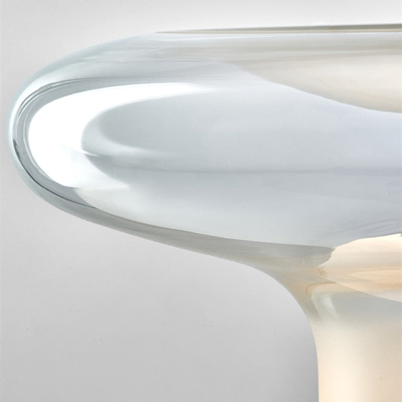 Glass Mushroom Table Lamp