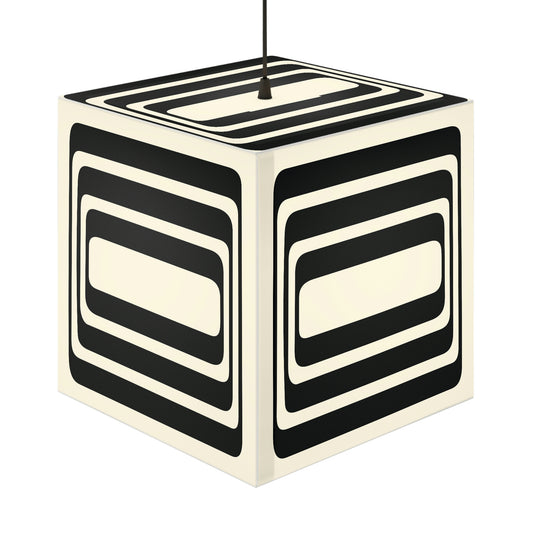 Black Labyrinth Cube Lamp