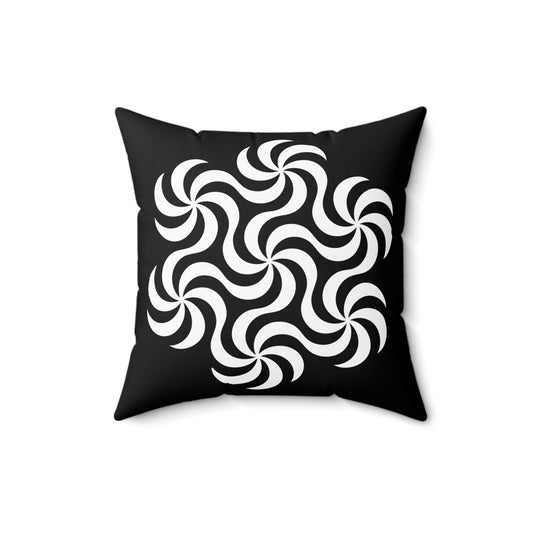 Black Swirl Pillow